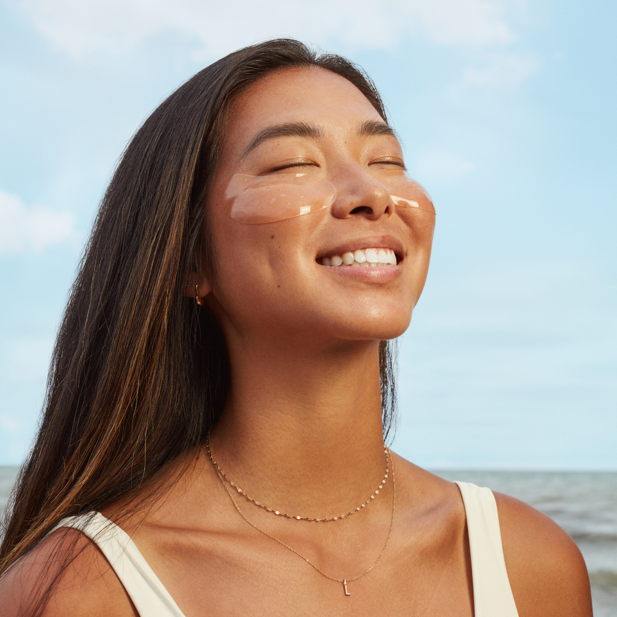 Three Ships Brighter Days Red Algae + Avocado Biodegradable Eye Masks