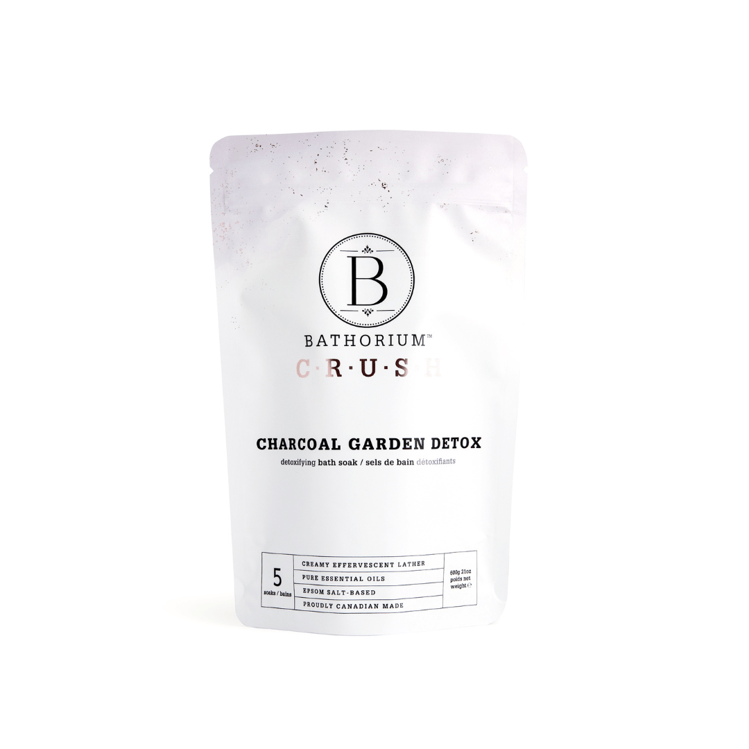 Bathorium Crush Bath Soak 600g (5 Bath) Charcoal Garden Detox Crush